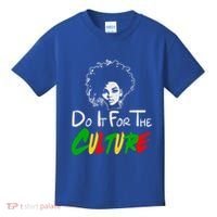 Do It For The Culture Junenth Afro Queen Black History Gift Kids T-Shirt thumb 0