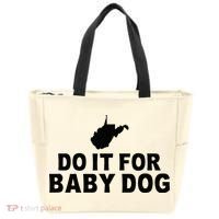 Do It For Baby Dog West Virginia Big Jim Justice Tote Bag thumb 0