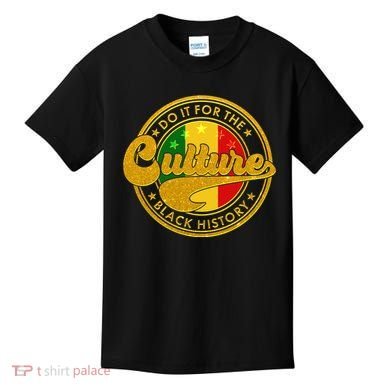 Do It For The Culture Black History Emblem Kids T-Shirt