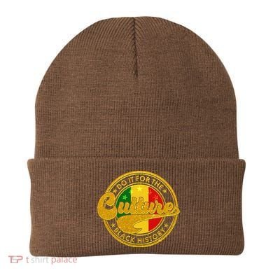Do It For The Culture Black History Emblem Beanie