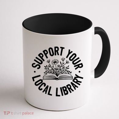 Design Ideas For Book Lovers Reading And Book Worm Coffee Mug back