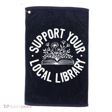 Design Ideas For Book Lovers Reading And Book Worm Golf Towel