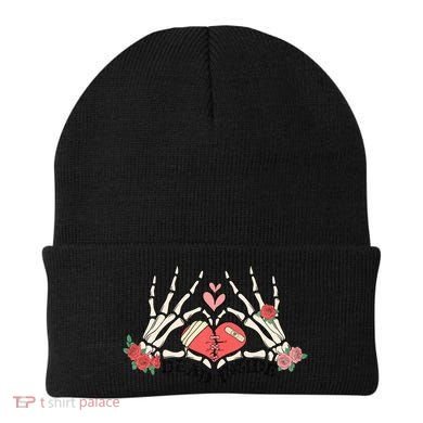 Dead Inside Funny Valentine Gift For Valentine Day Beanie
