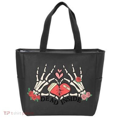 Dead Inside Funny Valentine Gift For Valentine Day Tote Bag