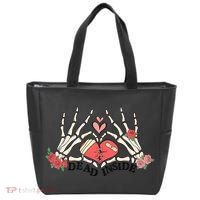 Dead Inside Funny Valentine Gift For Valentine Day Tote Bag thumb 0