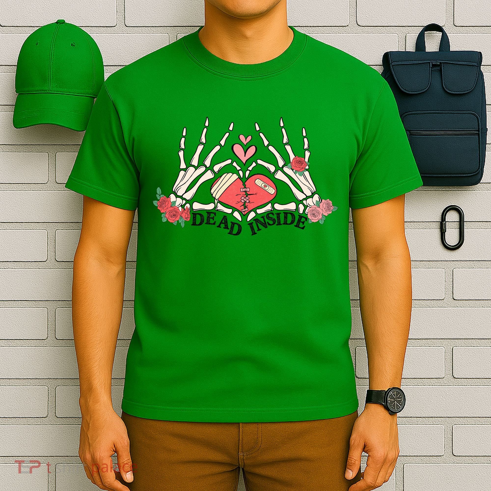 Dead Inside Funny Valentine Gift For Valentine Day T-Shirt