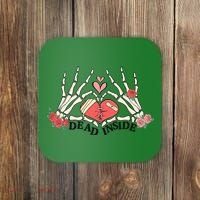 Dead Inside Funny Valentine Gift For Valentine Day Coaster thumb 0