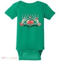 Dead Inside Funny Valentine Gift For Valentine Day Baby Bodysuit thumb 0