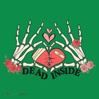 Dead Inside Funny Valentine Gift For Valentine Day Baby Bodysuit thumb 2
