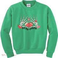 Dead Inside Funny Valentine Gift For Valentine Day Kids Sweatshirt thumb 0
