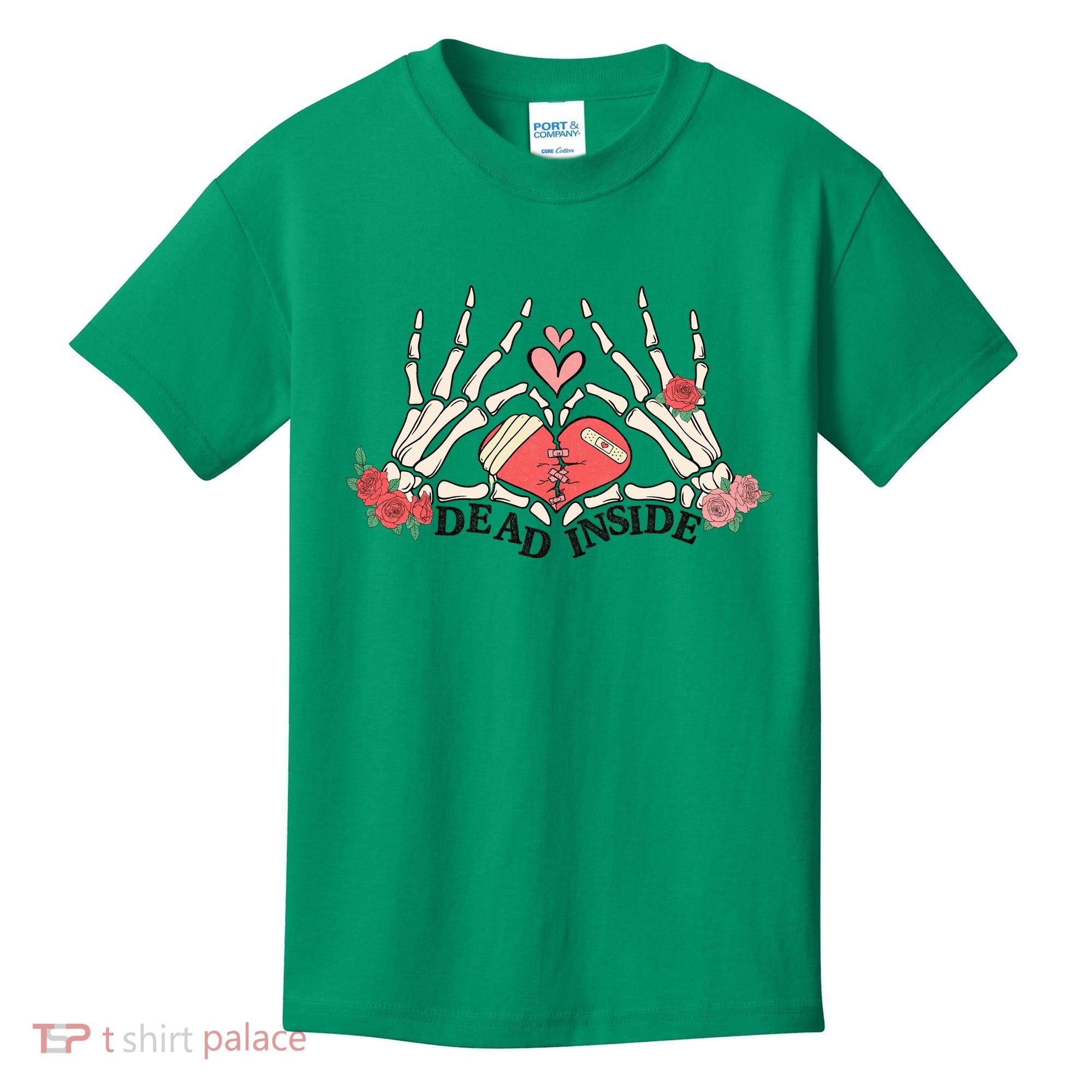 Dead Inside Funny Valentine Gift For Valentine Day Kids T-Shirt