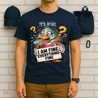 Duck IT'S FINE I'M FINE EVERYTHING IS FINE  T-Shirt thumb 6