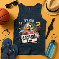 Duck IT'S FINE I'M FINE EVERYTHING IS FINE  Tank Top thumb 4