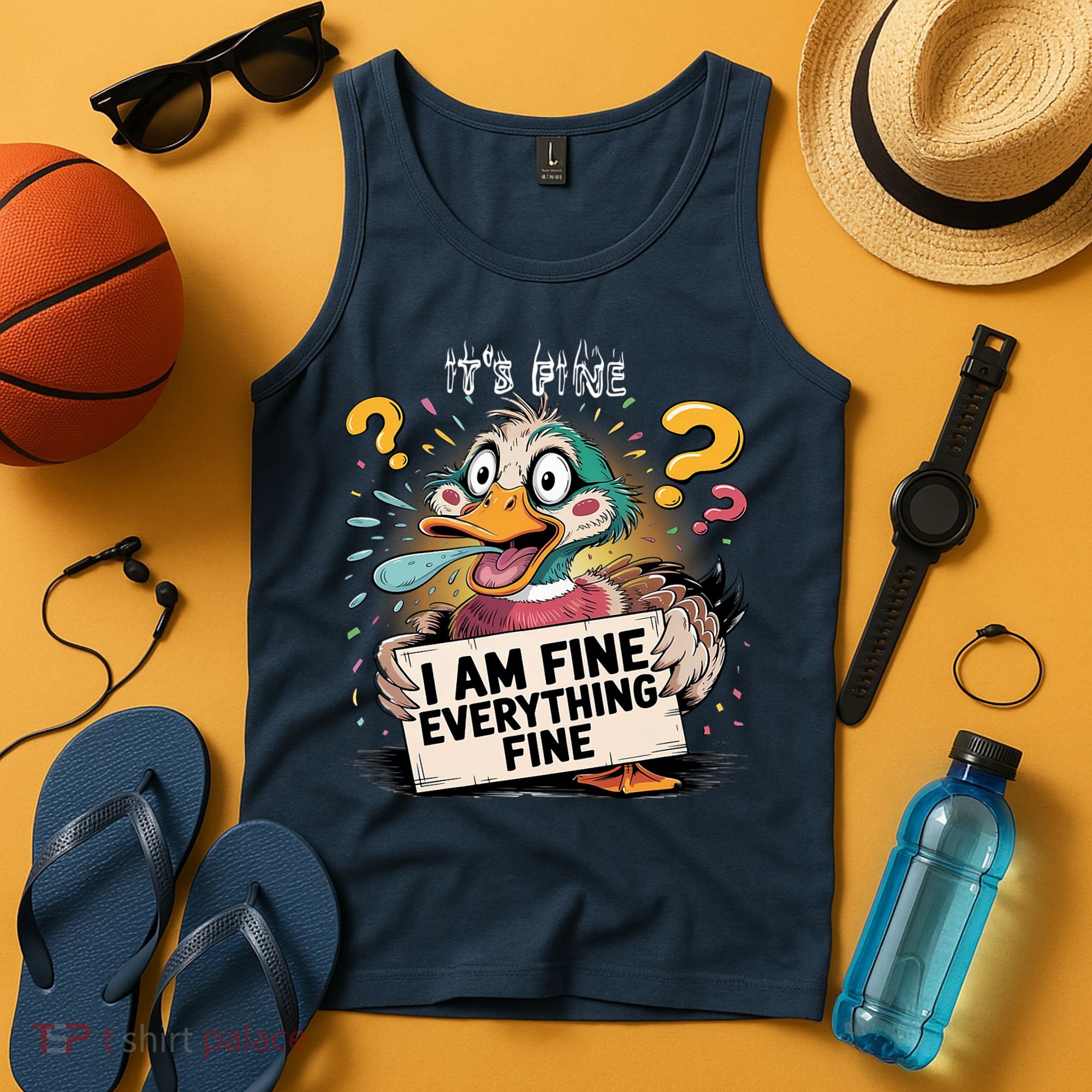 Duck IT'S FINE I'M FINE EVERYTHING IS FINE  Tank Top