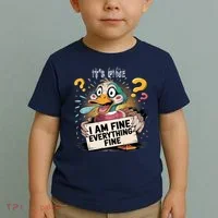 Duck IT'S FINE I'M FINE EVERYTHING IS FINE  Toddler T-Shirt thumb 2