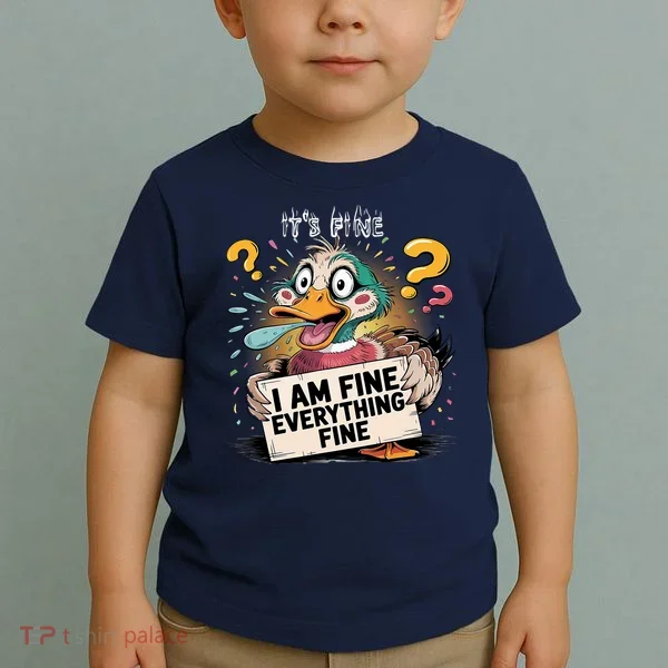 Duck IT'S FINE I'M FINE EVERYTHING IS FINE  Toddler T-Shirt