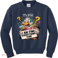 Duck IT'S FINE I'M FINE EVERYTHING IS FINE  Kids Sweatshirt thumb 0