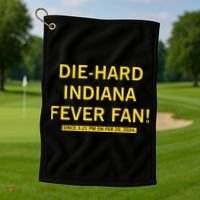 Diehard Indiana Fever Fan Golf Towel thumb 1