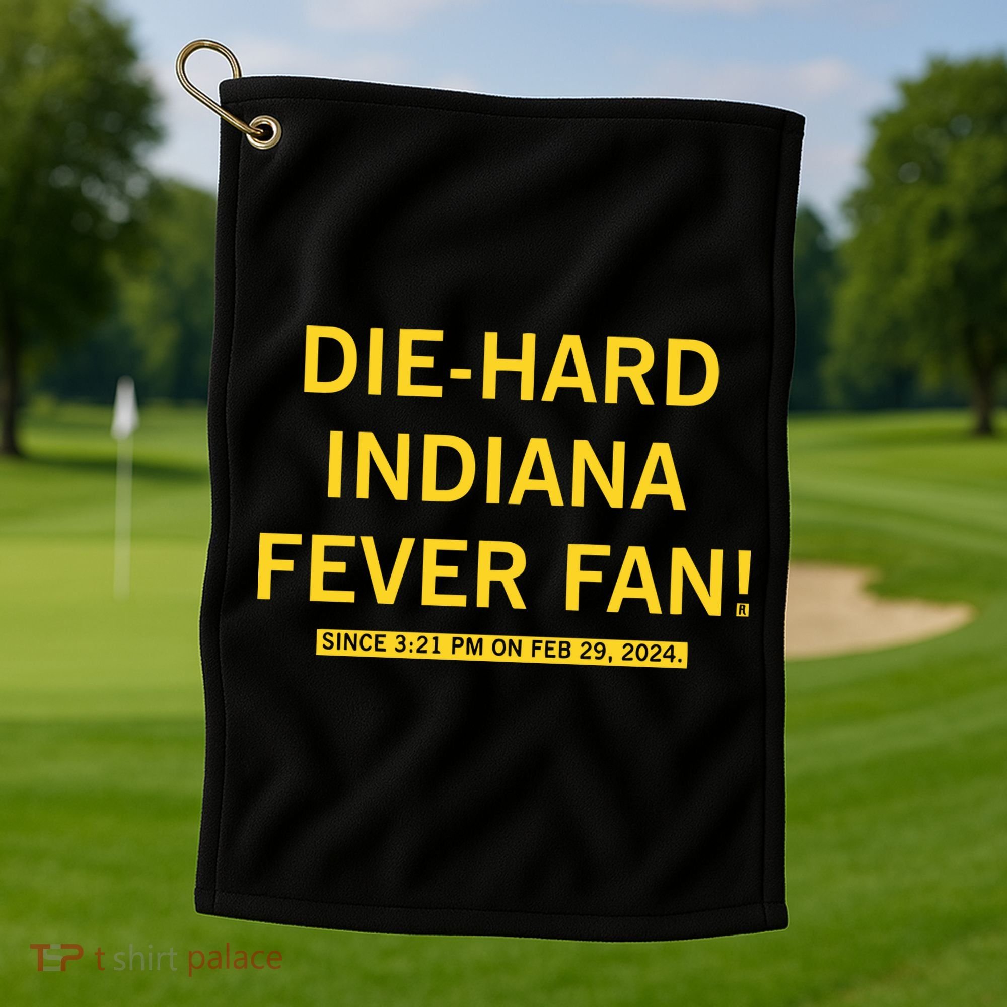 Diehard Indiana Fever Fan Golf Towel