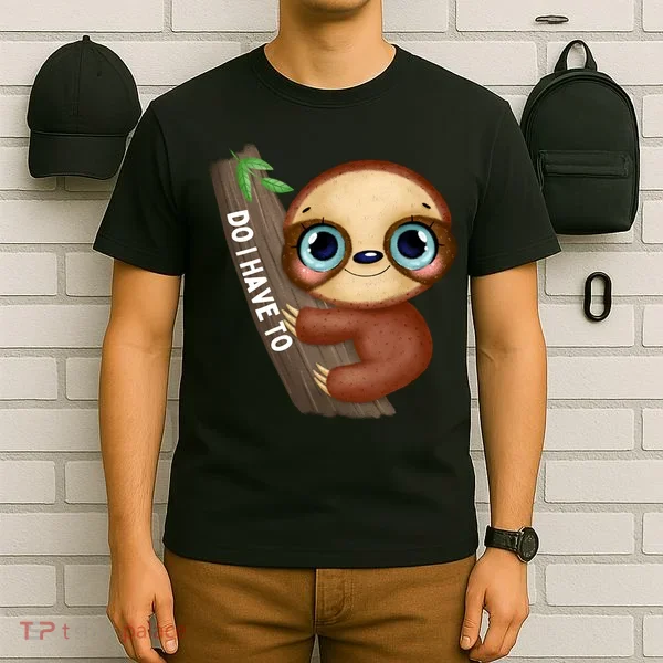 Do I Have To Funny Sloth T-Shirt