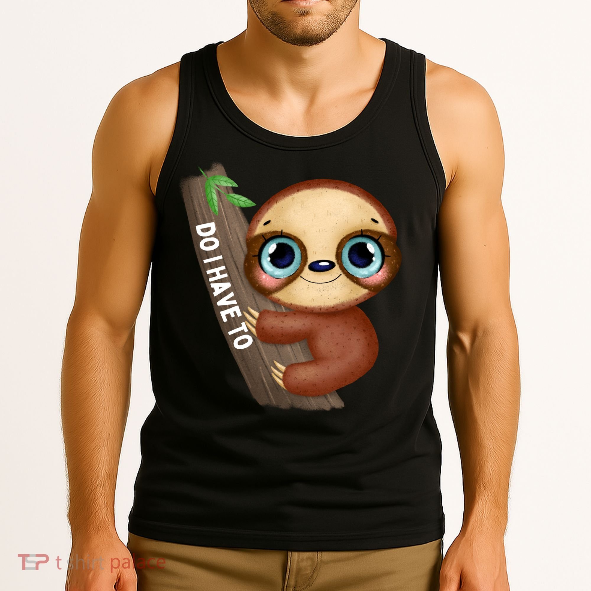 Do I Have To Funny Sloth Tank Top