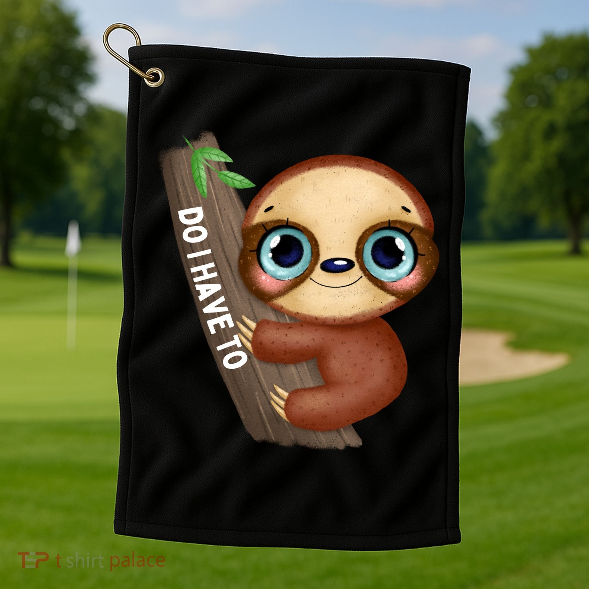 Do I Have To Funny Sloth Golf Towel