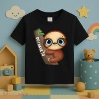 Do I Have To Funny Sloth Toddler T-Shirt thumb 3