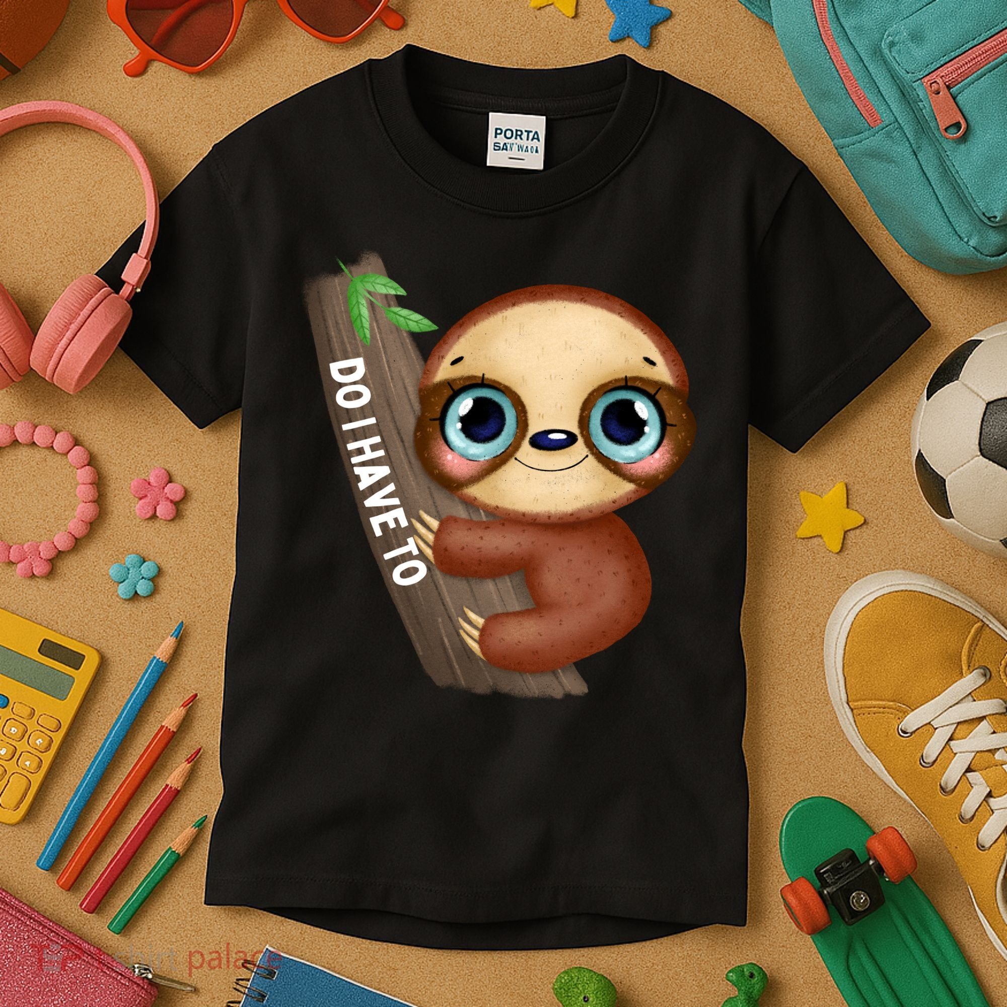 Do I Have To Funny Sloth Kids T-Shirt