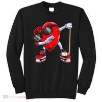Dabbing Ice Hockey Heart Gift For Valentine's Day Men Boys Kids Gift Sweatshirt thumb 0