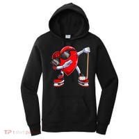 Dabbing Ice Hockey Heart Gift For Valentine's Day Men Boys Kids Gift Women's Hoodie thumb 0