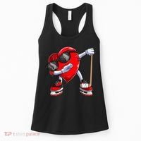 Dabbing Ice Hockey Heart Gift For Valentine's Day Men Boys Kids Gift Women's Tank Top thumb 0