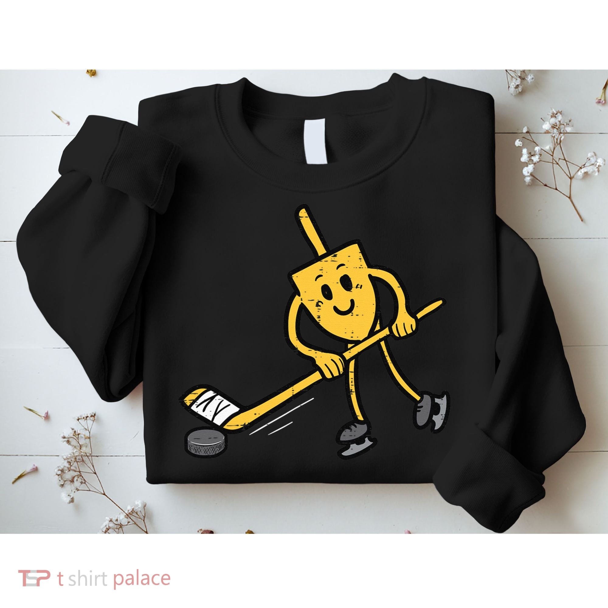 Dreidel Ice Hockey Hanukkah Chanukah Jewish Sweatshirt