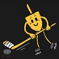 Dreidel Ice Hockey Hanukkah Chanukah Jewish Polo thumb 3