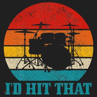 Drummer ID Hit That Funny Gift Drum Set Drumming Vintage Adult Drive Performance Visor
