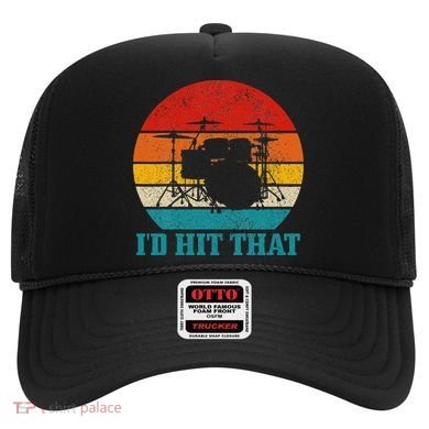 Drummer ID Hit That Funny Gift Drum Set Drumming Vintage Hat