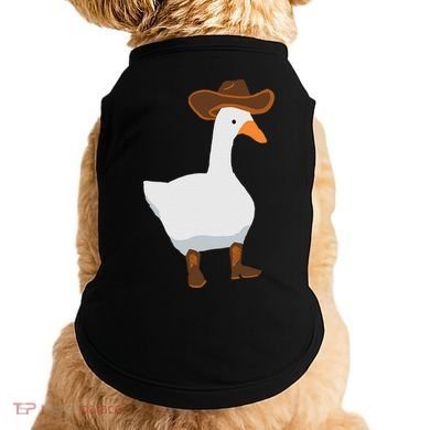Duck In His Cowboy Hat Goose In Boots Doggie Tank