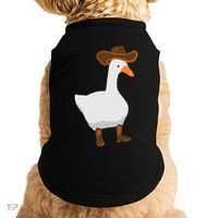 Duck In His Cowboy Hat Goose In Boots Doggie Tank thumb 0