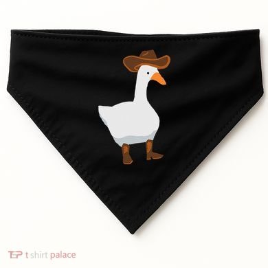 Duck In His Cowboy Hat Goose In Boots USA-Made Doggie Bandana