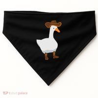 Duck In His Cowboy Hat Goose In Boots USA-Made Doggie Bandana thumb 0
