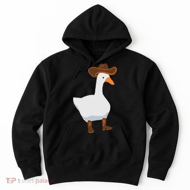 Duck In His Cowboy Hat Goose In Boots Hoodie
