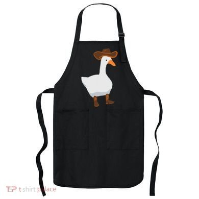 Duck In His Cowboy Hat Goose In Boots Apron