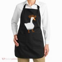 Duck In His Cowboy Hat Goose In Boots Apron thumb 2