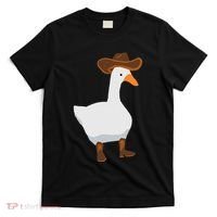 Duck In His Cowboy Hat Goose In Boots T-Shirt thumb 0