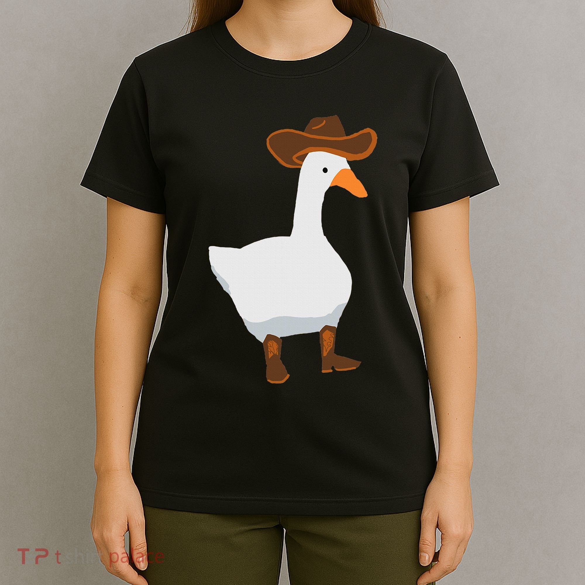 Duck In His Cowboy Hat Goose In Boots T-Shirt