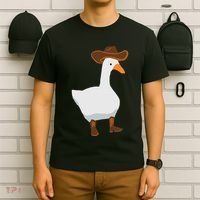 Duck In His Cowboy Hat Goose In Boots T-Shirt thumb 6