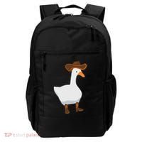 Duck In His Cowboy Hat Goose In Boots Backpack thumb 0
