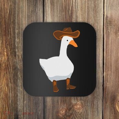 Duck In His Cowboy Hat Goose In Boots Coaster