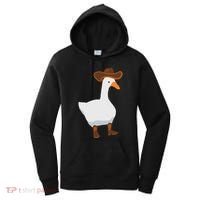 Duck In His Cowboy Hat Goose In Boots Women's Hoodie thumb 0