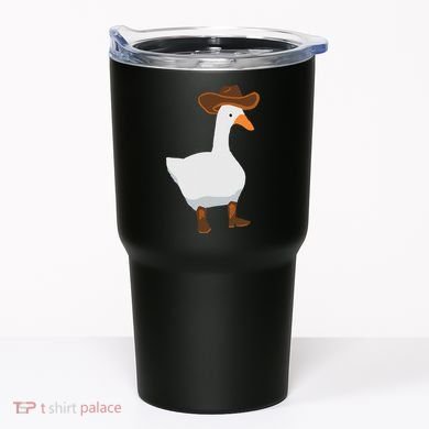 Duck In His Cowboy Hat Goose In Boots Tumbler