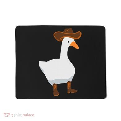 Duck In His Cowboy Hat Goose In Boots Mousepad